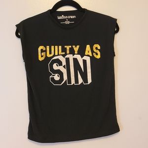 Luscious Cream Guilty As Sin T-Shirt Size Small